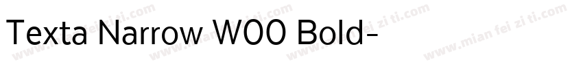 Texta Narrow W00 Bold字体转换